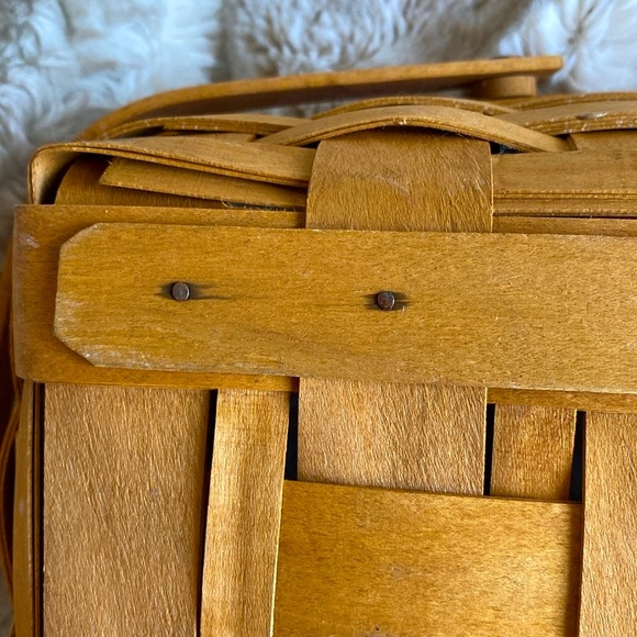 Longaberger handmade basket with handles - Picture 6 of 7